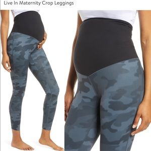 Zella live in maternity crop leggings